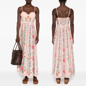 FARM Rio
Delicate Forest floral-print pleated maxi dress